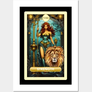 The Strength Tarot Card from my Mermaid Deck. Posters and Art